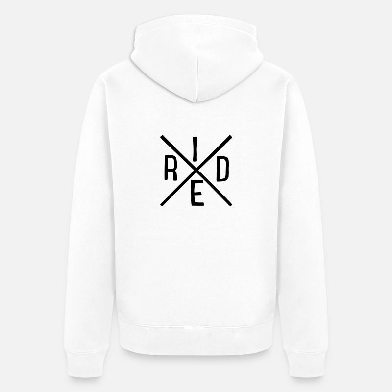 Monter - Veste à capuche bio Premium Unisexe - blanc