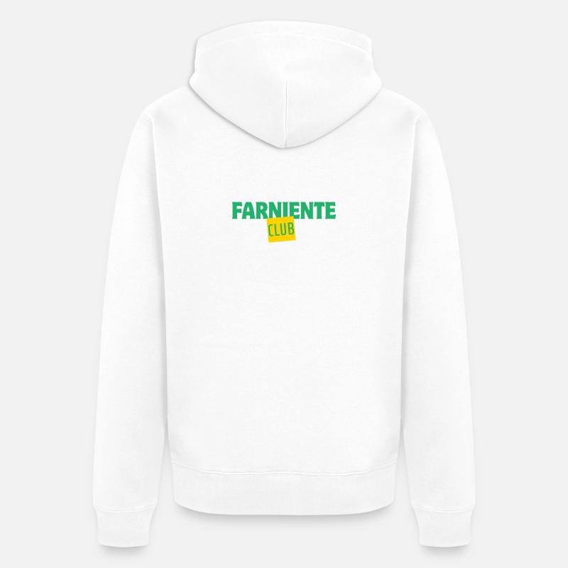 Farniente Club - Veste à capuche bio Premium Unisexe - blanc