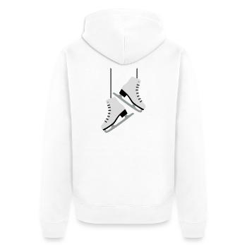 patinage artistique femme - Veste à capuche bio Premium Unisexe - blanc - Dos - Thijin (182cm)
