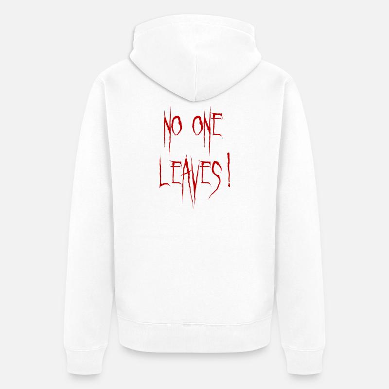 Personne ne quitte le Design - Veste à capuche bio Premium Unisexe - blanc
