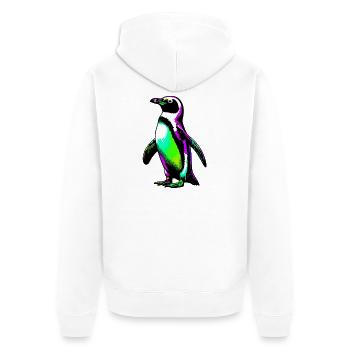 Pingouin - Veste à capuche bio Premium Unisexe - blanc - Dos - Thijin (182cm)