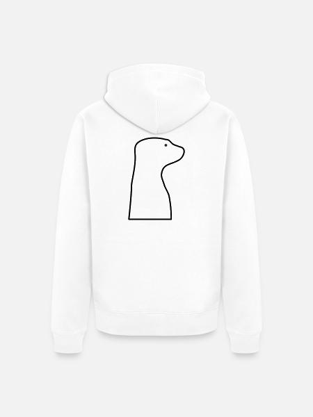 Suricate - Veste à capuche bio Premium Unisexe - blanc