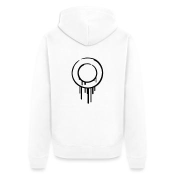 circle_rings_graffiti - Veste à capuche bio Premium Unisexe - blanc - Dos - Thijin (182cm)