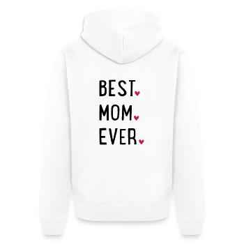 La meilleure maman - Veste à capuche bio Premium Unisexe - blanc - Dos - Thijin (182cm)