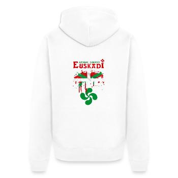 euskadi pays basque 09 - Unisex Premium Organic Zip Hoodie - white - Back - Thijin (182cm)