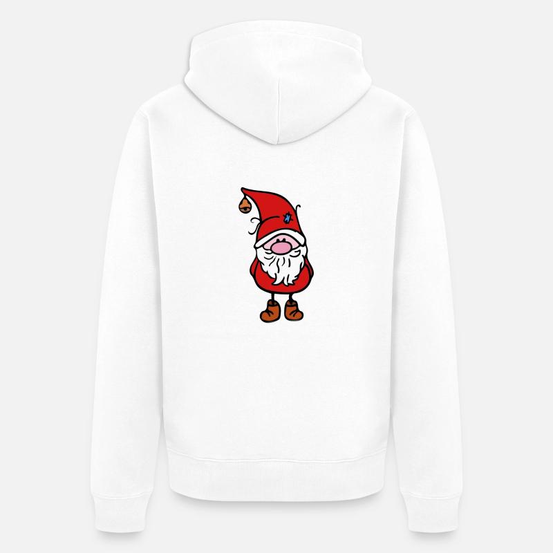 Elfe de Noël - Veste à capuche bio Premium Unisexe - blanc