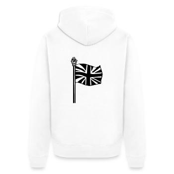 Royaume-Uni - Veste à capuche bio Premium Unisexe - blanc - Dos - Thijin (182cm)