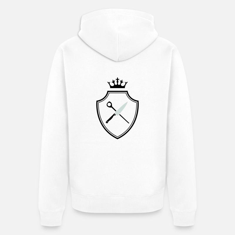 Symbole de Koch - Veste à capuche bio Premium Unisexe - blanc