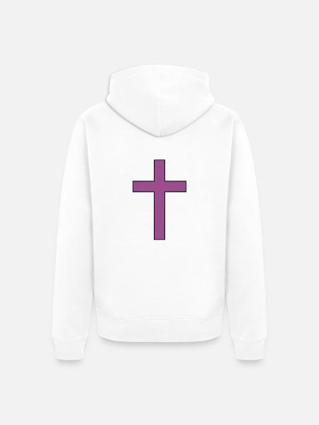 kirche - Unisex Premium Bio Zip Hoodie - Weiß
