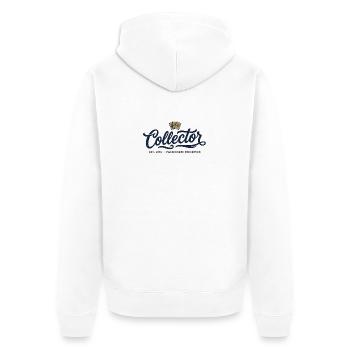 TCG Collector - Unisex Premium Bio Zip Hoodie - Weiß - Hinten - Thijin (182cm)