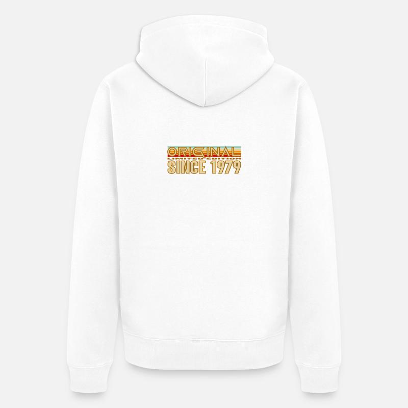Originalité rétro 1979 - Veste à capuche bio Premium Unisexe - blanc