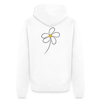 CHRISTMAS. YEAR. ANNIVERSARY. RETIREMENT. DAD. MAMAM. - Unisex Premium Organic Zip Hoodie - white - Back - Thijin (182cm)