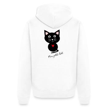 anniversaire. anniversaire décennie. humour. drôle - Veste à capuche bio Premium Unisexe - blanc - Dos - Thijin (182cm)