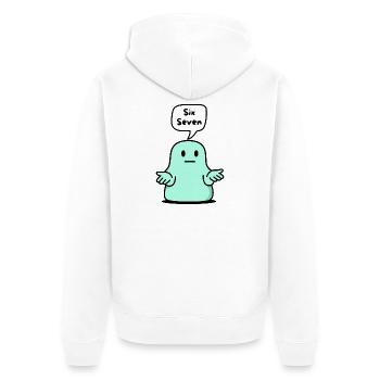 67 Six Seven 6-7 Aqua Blob Slime, Drôle Kids  - Veste à capuche bio Premium Unisexe - blanc - Dos - Thijin (182cm)