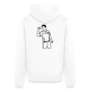 Fléchettes - Veste à capuche bio Premium Unisexe - blanc - Dos - Thijin (182cm)