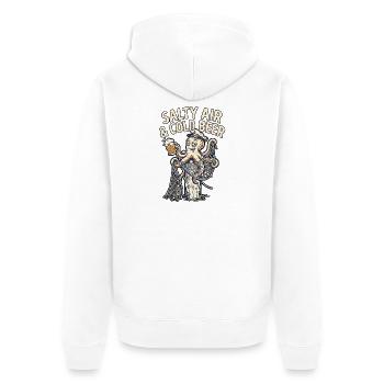 Beer Kraken - Veste à capuche bio Premium Unisexe - blanc - Dos - Thijin (182cm)