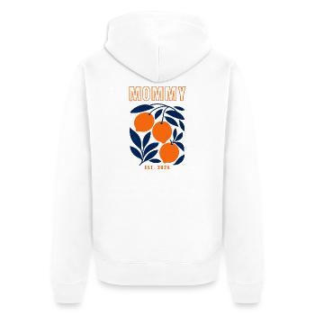 Maman 2024 - Veste à capuche bio Premium Unisexe - blanc - Dos - Thijin (182cm)