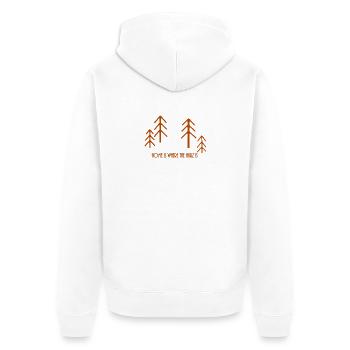 La maison est l'endroit où la résine est - Veste à capuche bio Premium Unisexe - blanc - Dos - Thijin (182cm)