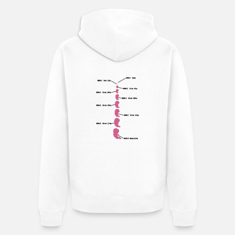 bébé evolution - Veste à capuche bio Premium Unisexe - blanc