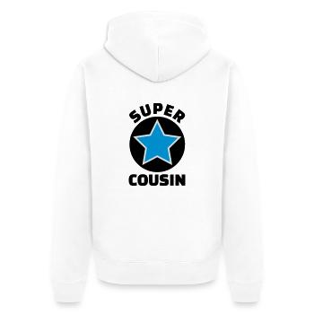 super cousin (v.5) - Veste à capuche bio Premium Unisexe - blanc - Dos - Thijin (182cm)