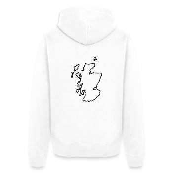 scotland 03 - Veste à capuche bio Premium Unisexe - blanc - Dos - Thijin (182cm)