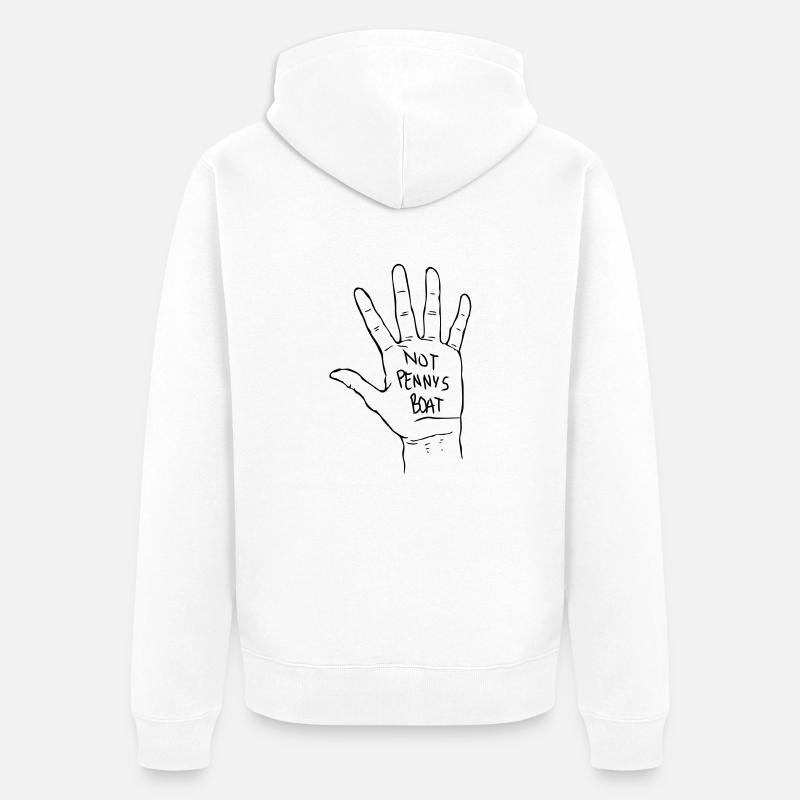 Pas de bateau de Penny - Veste à capuche bio Premium Unisexe - blanc