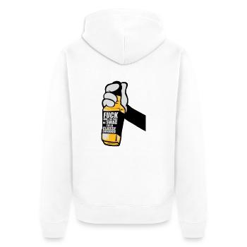 Hand Fuck Swag - Veste à capuche bio Premium Unisexe - blanc - Dos - Thijin (182cm)