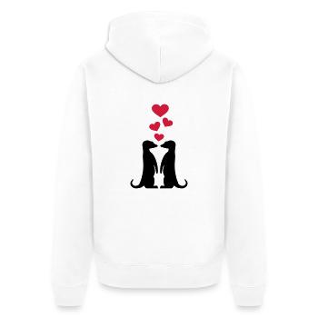 Suricate - Veste à capuche bio Premium Unisexe - blanc - Dos - Thijin (182cm)
