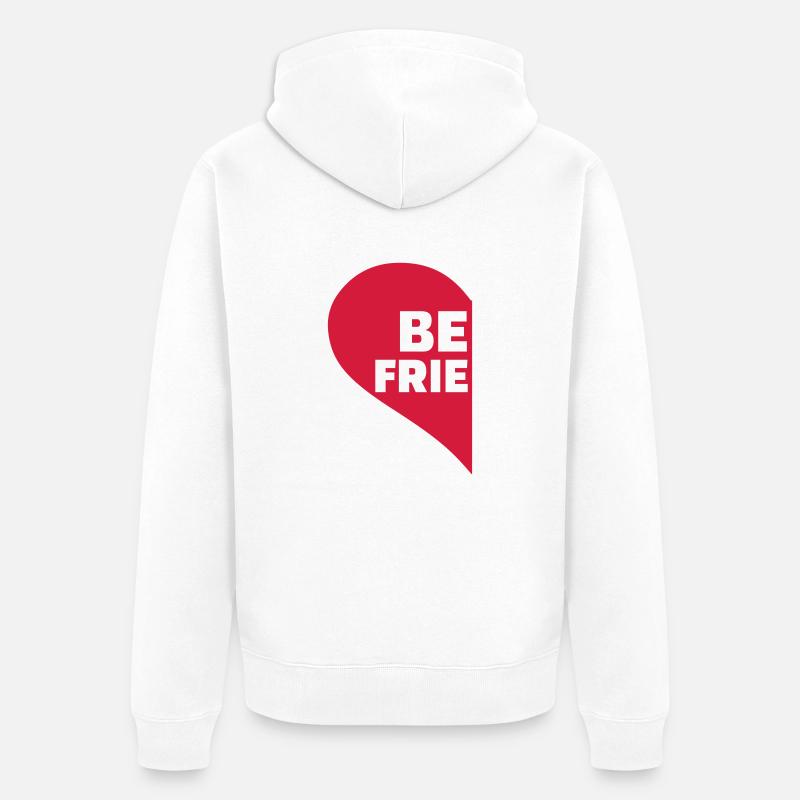 Best friends - Veste à capuche bio Premium Unisexe - blanc