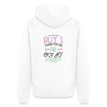 arboriculturist lumber construction carpenter - Unisex Premium Organic Zip Hoodie - white - Back - Thijin (182cm)