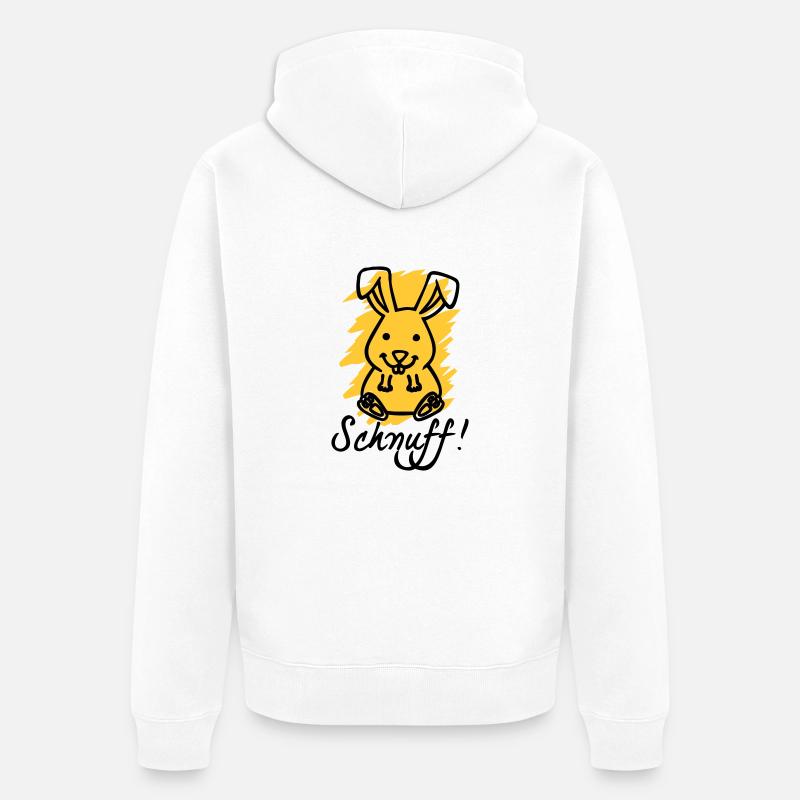 schnuff! - Veste à capuche bio Premium Unisexe - blanc