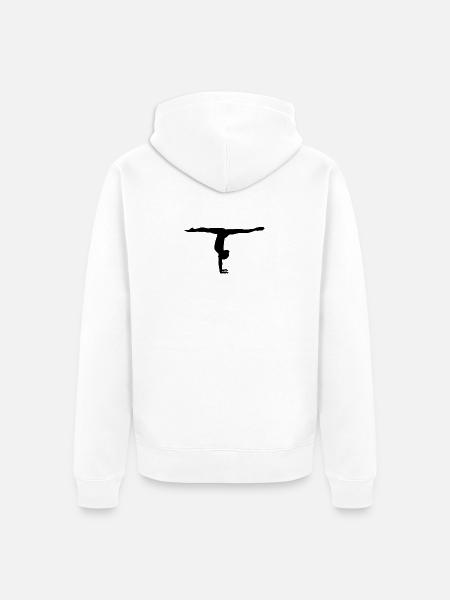 Turnerin - Unisex Premium Bio Zip Hoodie - Weiß