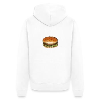 hamburger - Veste à capuche bio Premium Unisexe - blanc - Dos - Thijin (182cm)