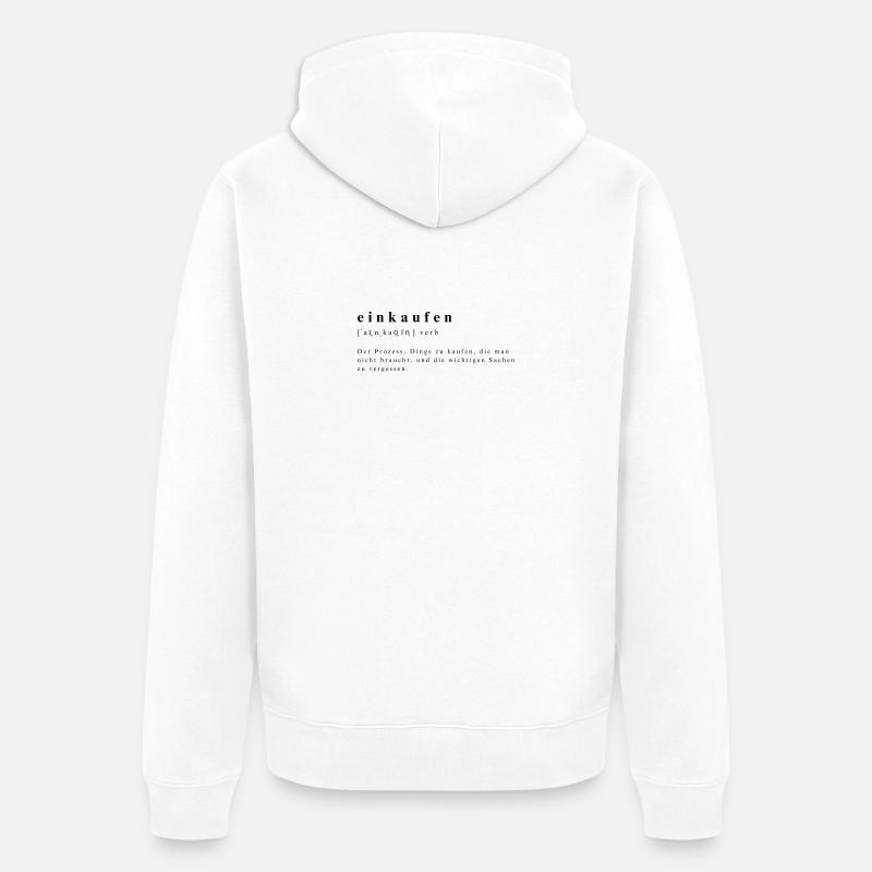 Shopping - Verbe - L’art de l’abondance - Veste à capuche bio Premium Unisexe - blanc