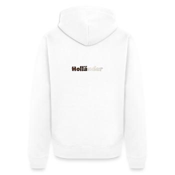 Holländer Havanna - Unisex Premium Bio Zip Hoodie - Weiß - Hinten - Thijin (182cm)