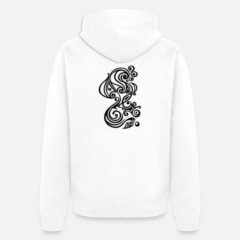 Hippocampe - Veste à capuche bio Premium Unisexe - blanc