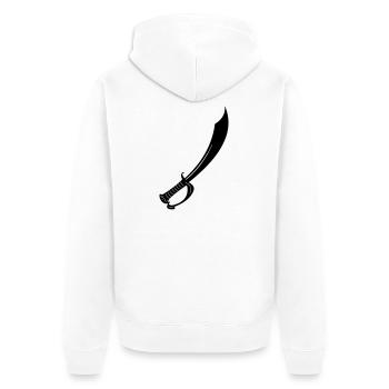Épée - Veste à capuche bio Premium Unisexe - blanc - Dos - Thijin (182cm)