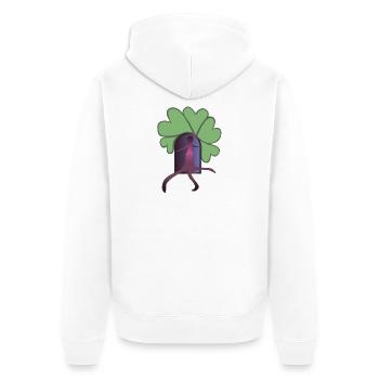 Sortez Rose - Veste à capuche bio Premium Unisexe - blanc - Dos - Thijin (182cm)