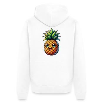 Ananas - Veste à capuche bio Premium Unisexe - blanc - Dos - Thijin (182cm)
