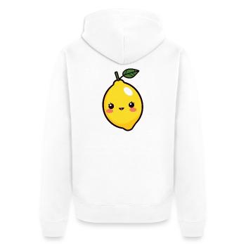 Citron - Veste à capuche bio Premium Unisexe - blanc - Dos - Thijin (182cm)