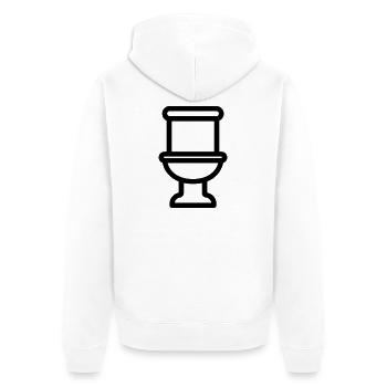 toilette - Veste à capuche bio Premium Unisexe - blanc - Dos - Thijin (182cm)