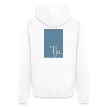 Well, German humor in three letters. - Unisex Premium Organic Zip Hoodie - white - Back - Thijin (182cm)