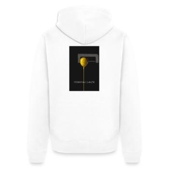 Pressure Reveals Character Poster - Unisex Premium Organic Zip Hoodie - white - Back - Thijin (182cm)