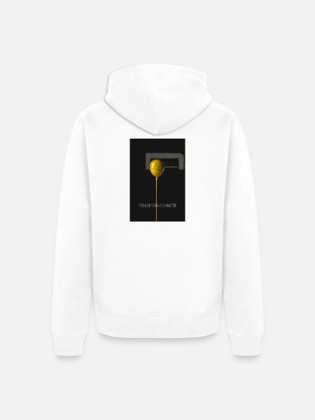 Pressure Reveals Character Poster - Unisex Premium Organic Zip Hoodie - white