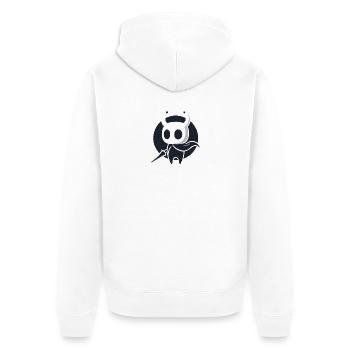 Chevalier creux - Veste à capuche bio Premium Unisexe - blanc - Dos - Thijin (182cm)