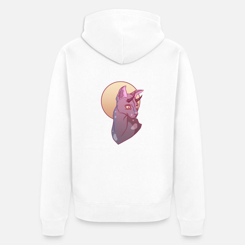 little devil - Veste à capuche bio Premium Unisexe - blanc