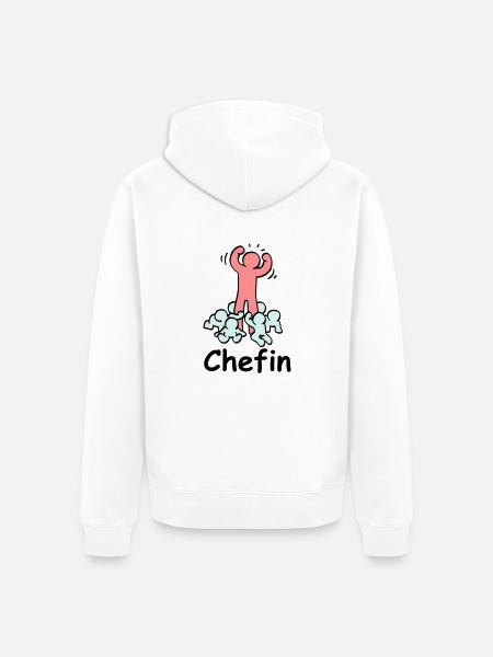 Capo - Veste à capuche bio Premium Unisexe - blanc
