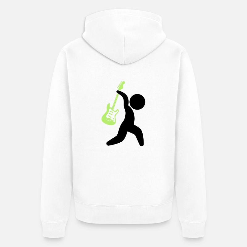 Rockstar (2c)++2013 - Veste à capuche bio Premium Unisexe - blanc
