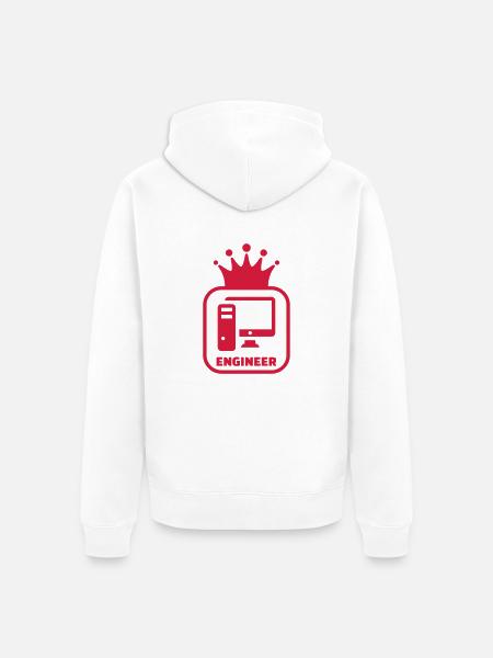 Computer / Informatiker / Aussenseiter / Ingenieur - Unisex Premium Bio Zip Hoodie - Weiß