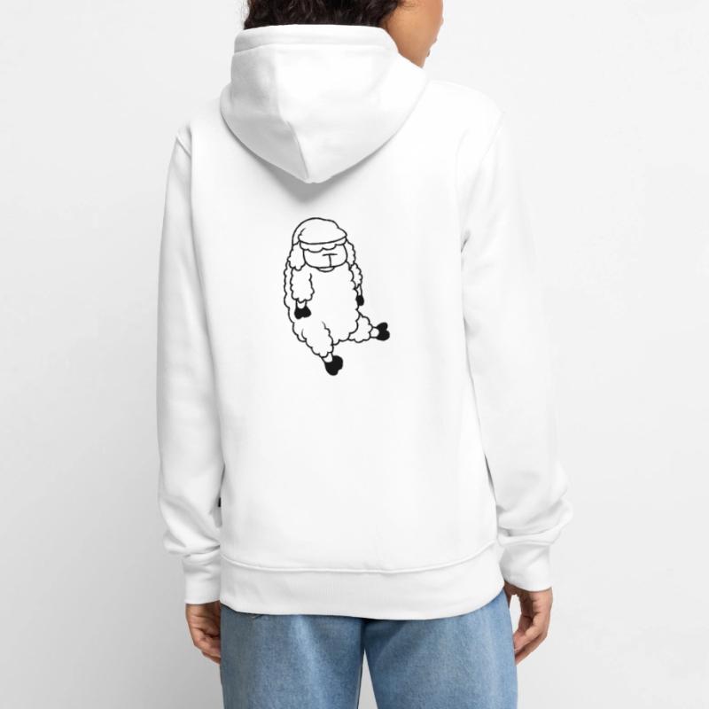 Sleeping Sheep Sleeping Cap Unisex Premium Organic Zip Hoodie